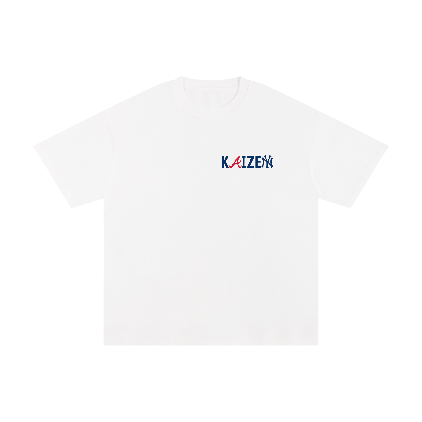 KAIZEN Logo Tee “Navy Blue Red”