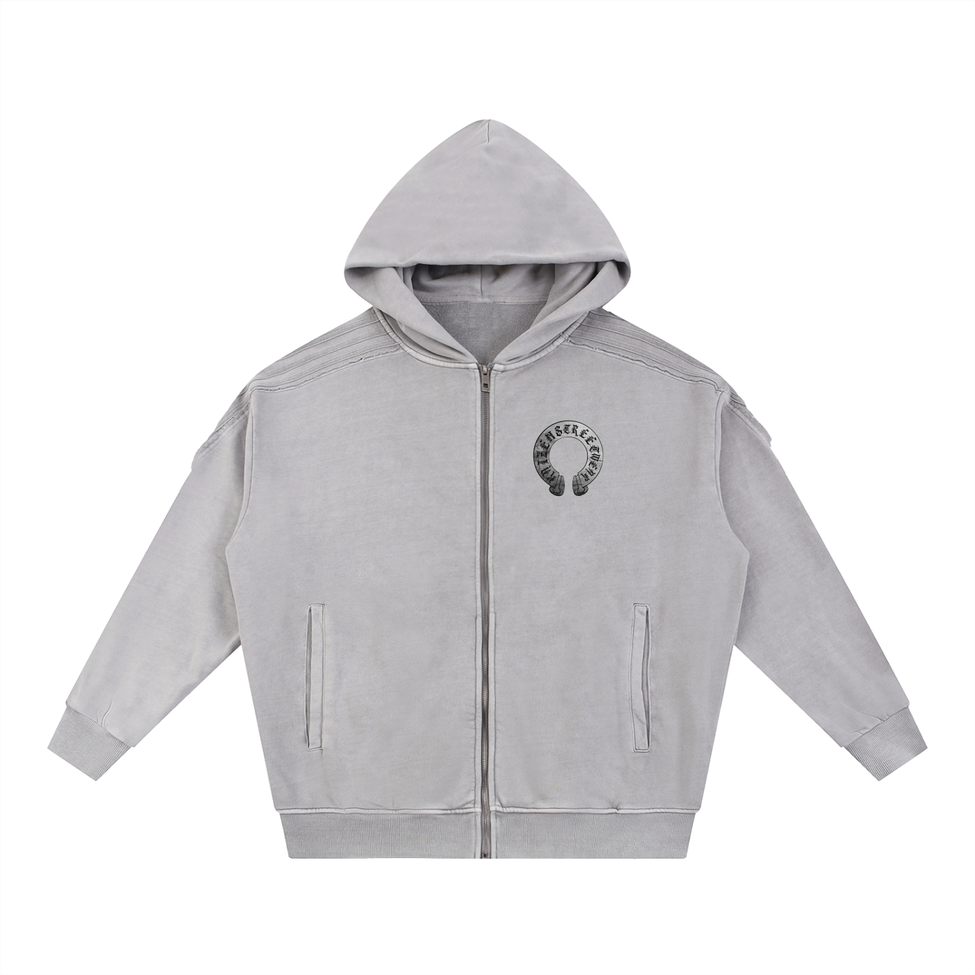 KZ Frayed Zip-Up