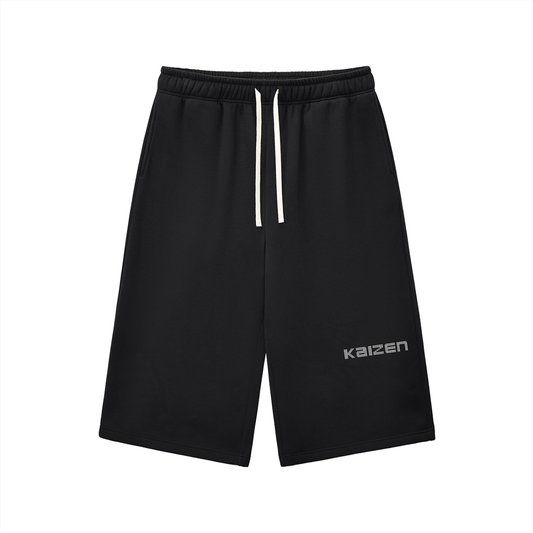 Relaxed Drawstring 3/4 Sweatpants