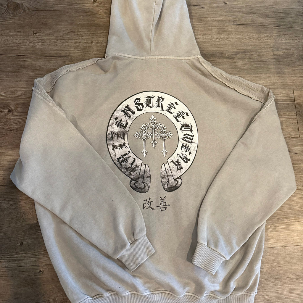 KZ Frayed Zip-Up