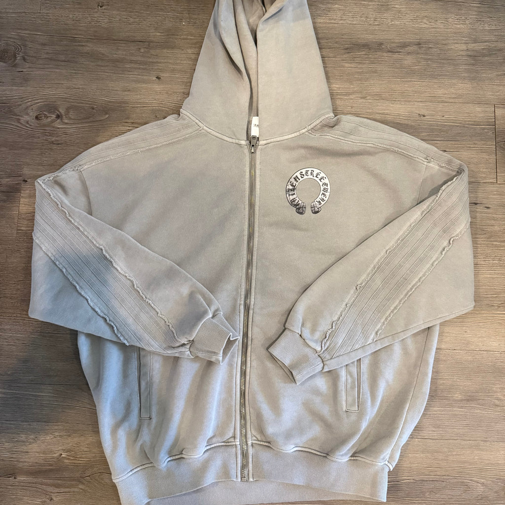 KZ Frayed Zip-Up