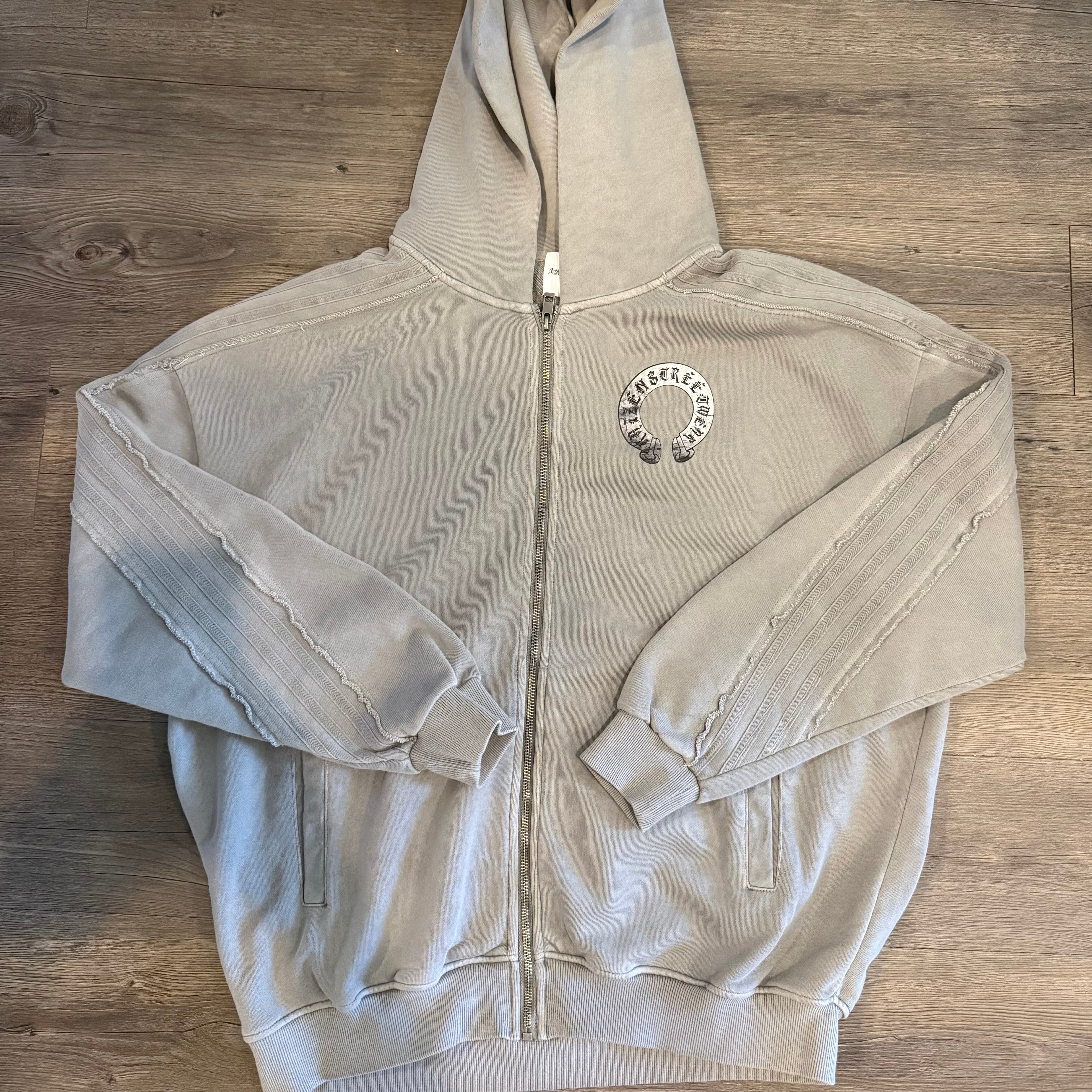 KZ Frayed Zip-Up