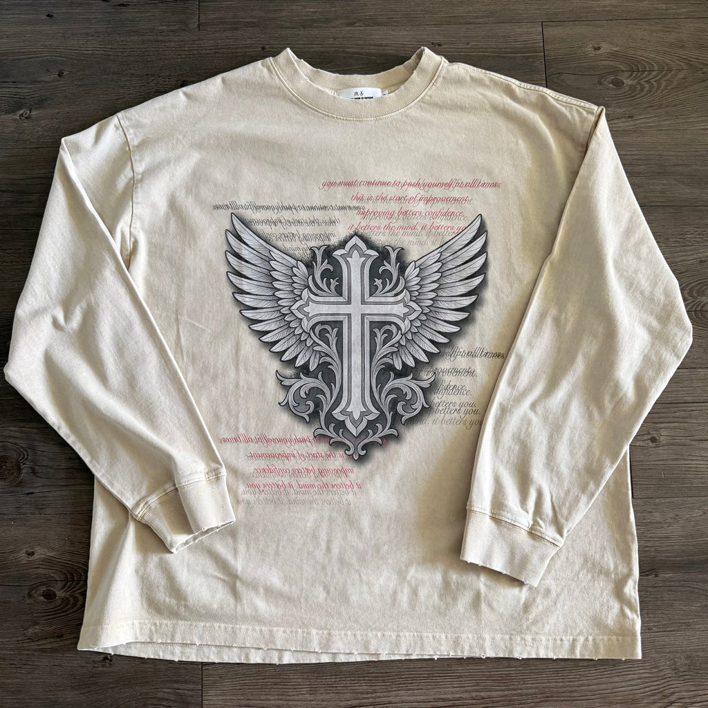 KZ Cross Frayed Tee