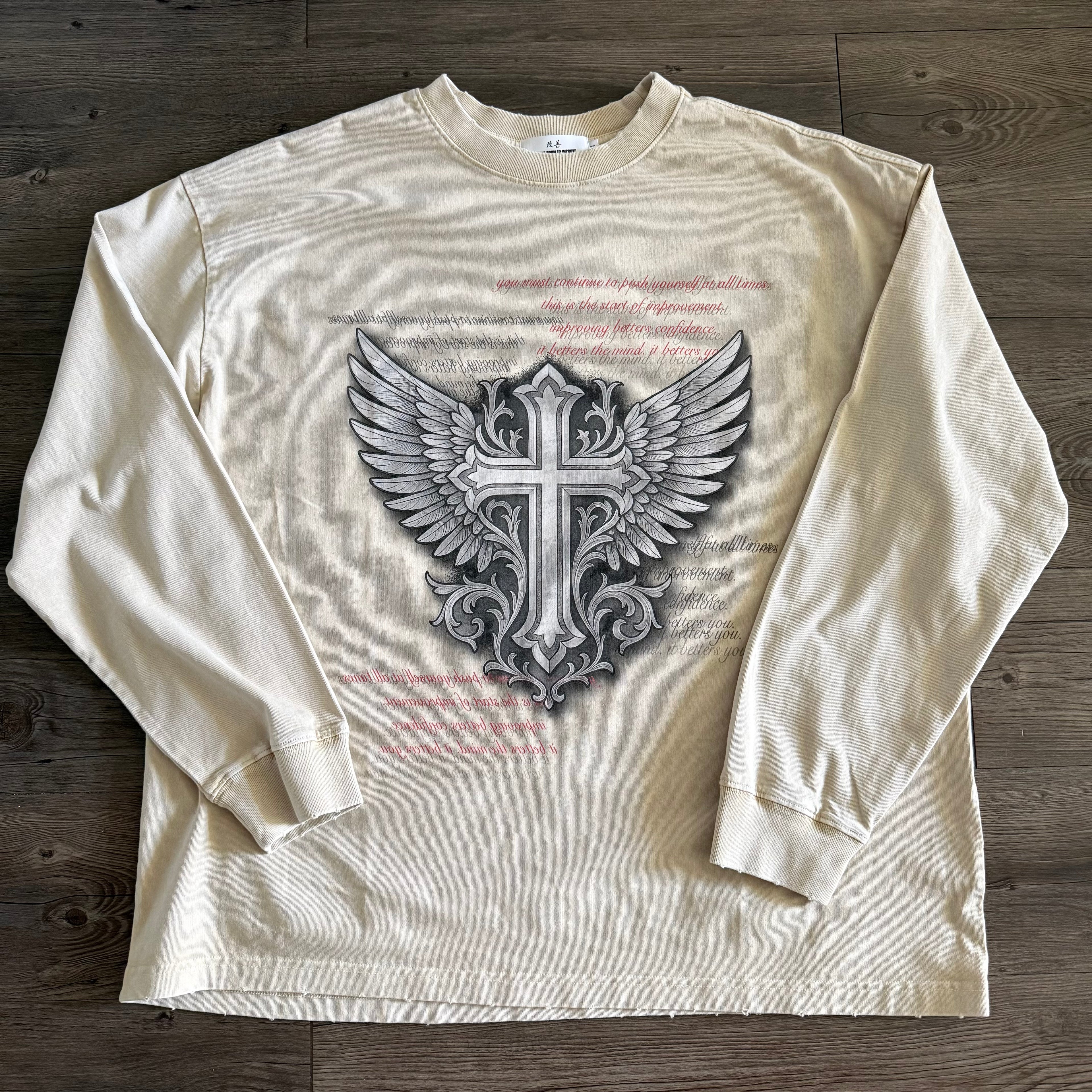 KZ Cross Frayed Tee