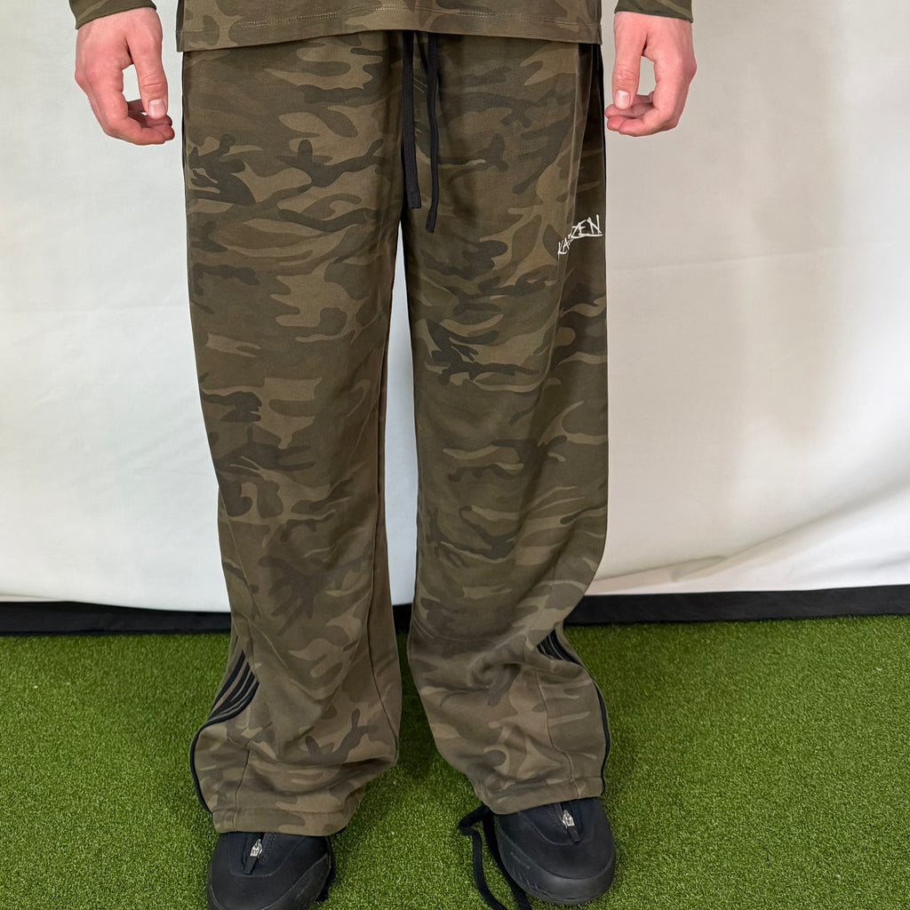 Wide Leg Camo Sweats