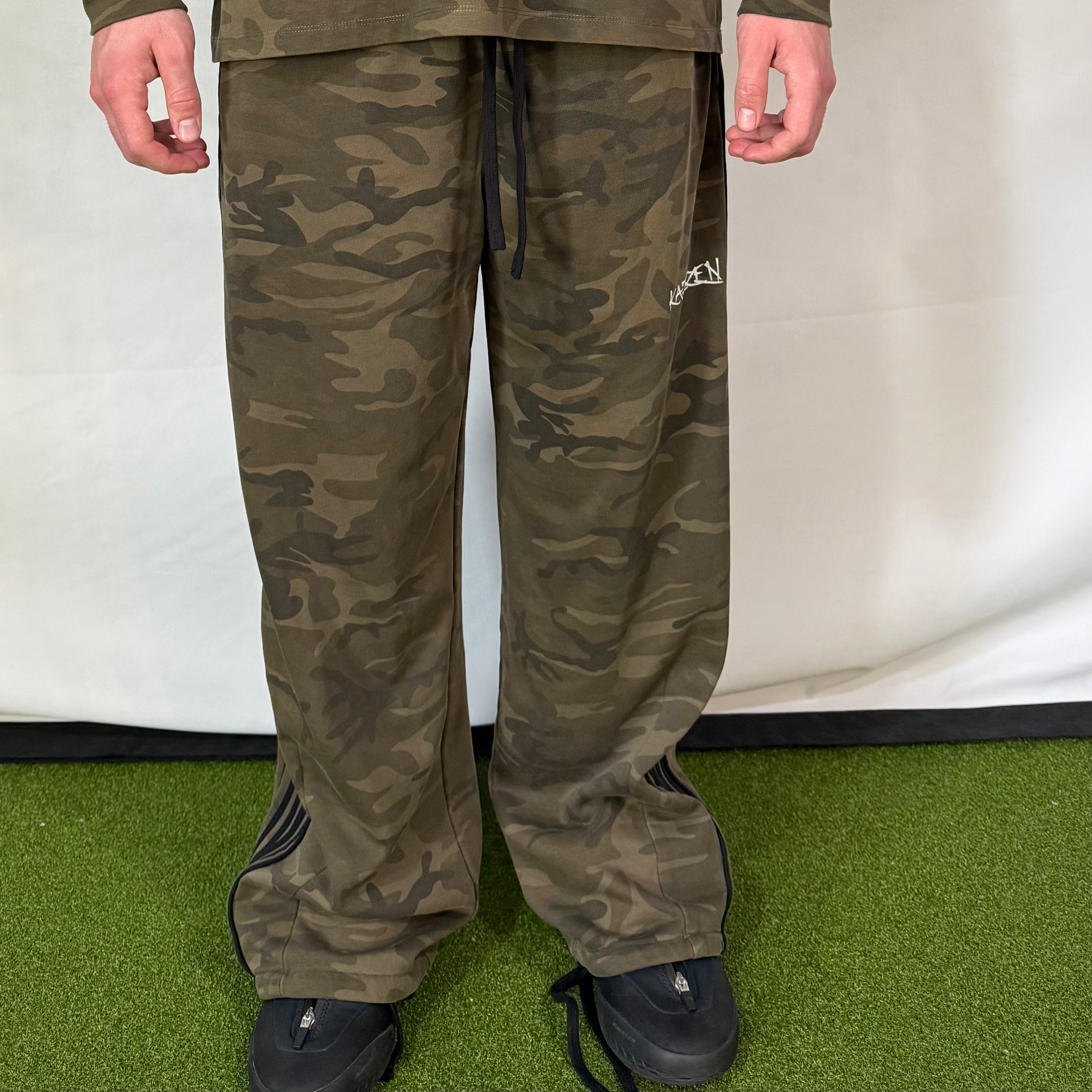 Wide Leg Camo Sweats