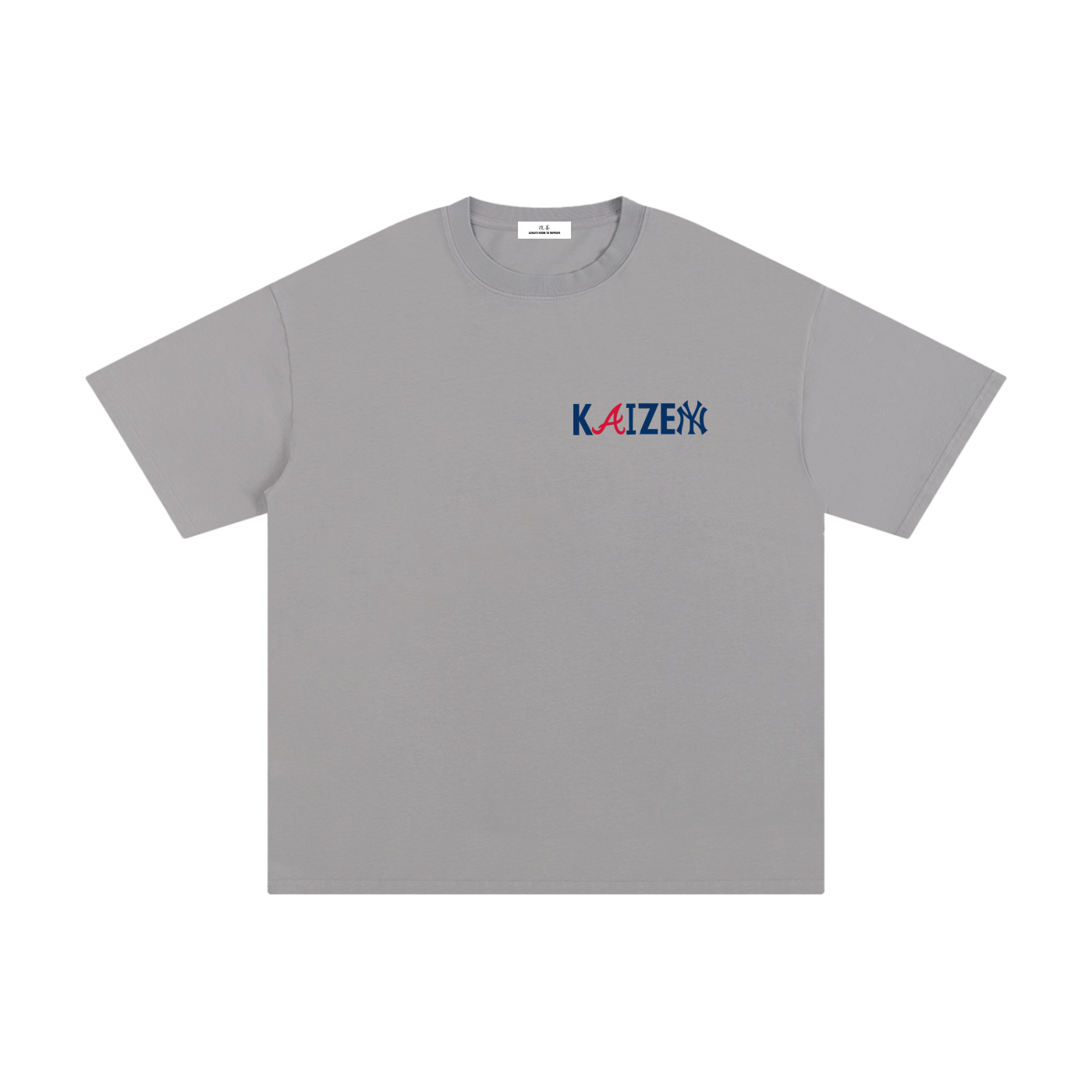 KAIZEN Logo Tee “Navy Blue Red”