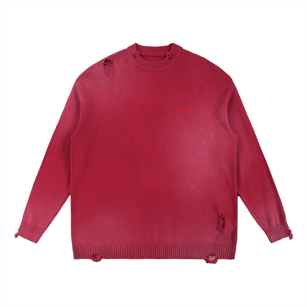 Sun Fade Distressed Sweater