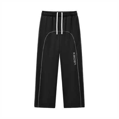 Contrast-Stitched Fleece Sweatpants