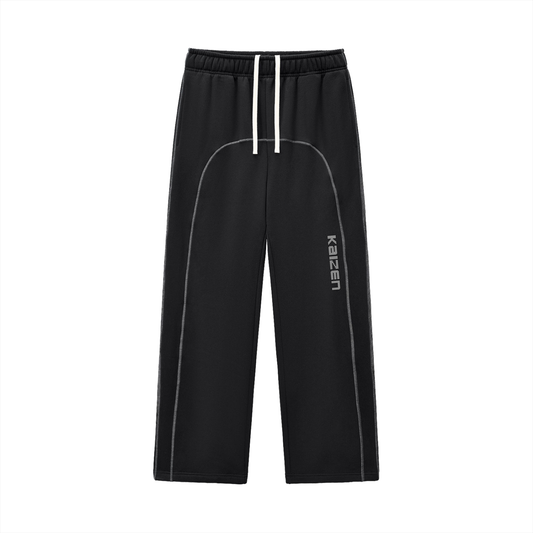 Contrast-Stitched Fleece Sweatpants
