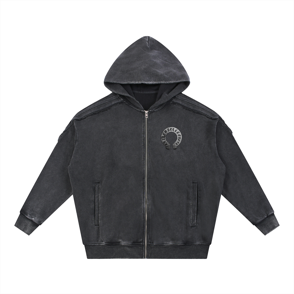KZ Frayed Zip-Up