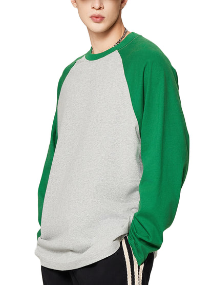 Color-Blocked Long-Sleeve T-Shirt