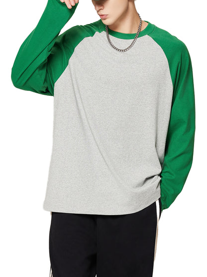 Color-Blocked Long-Sleeve T-Shirt